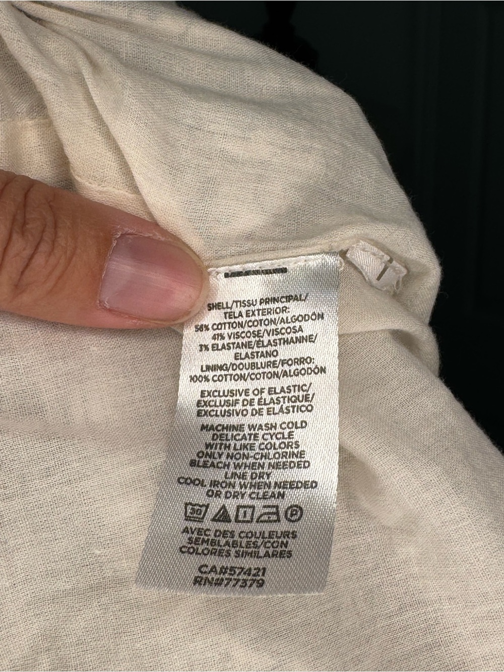 Ann Taylor Square-Neck Printed Midi Dress in Cream and Black - Picture 6 of 6